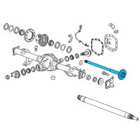 OEM 2017 Chevrolet Colorado Rear Axle Shaft Diagram - 23273417