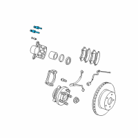 OEM 2004 Jeep Liberty Pin-Disc Brake Diagram - 5019987AA