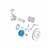 OEM 2006 Jeep Liberty Brake Hub And Bearing Diagram - 52128692AF