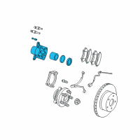 OEM 2005 Jeep Liberty CALIPER-Disc Brake Diagram - 5066422AA