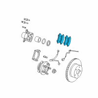 OEM 2004 Jeep Liberty Shoe Kit-Front Disc Brake Diagram - 5066427AA