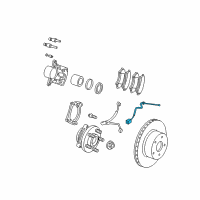 OEM 2002 Jeep Liberty Sensor-Anti-Lock Brakes Diagram - 52128694AE