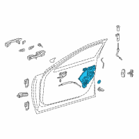 OEM 2020 Lexus LS500 Front Door Closer Assembly Diagram - 69040-50400