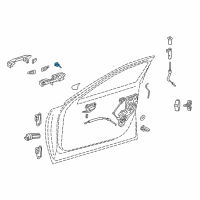 OEM 2020 Lexus LS500h Cylinder & Key Set Diagram - 69052-50190