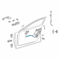 OEM Lexus LS500h Cable Assembly, Front Door Diagram - 69710-50040