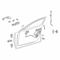 OEM 2021 Lexus LS500 Rod, Front Door Lock Open Diagram - 69311-50080