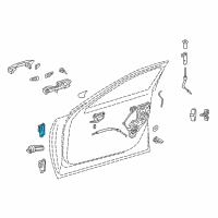 OEM 2018 Lexus LS500h Hinge Assembly, Door, Up Diagram - 68720-50062