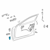 OEM Lexus LS500 Hinge Assembly, Door, Up Diagram - 68710-50062