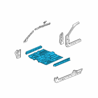 OEM 1998 Honda Civic Floor, FR. Diagram - 65100-S00-A11ZZ