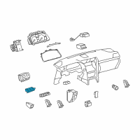 OEM Lexus LS600h Switch Assy, Luggage Door Opening Diagram - 84840-50030-A1