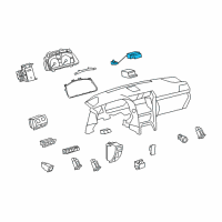 OEM 2012 Lexus LS460 Switch Assy, Hazard Warning Signal Diagram - 84332-50060