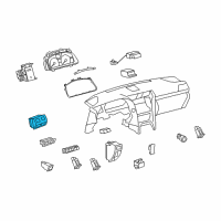 OEM Lexus LS600h Switch Assy, Outer Mirror Diagram - 84870-50490-A0