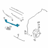 OEM 2014 Hyundai Sonata Linkage Assembly-Windshield Wiper Diagram - 98120-3S000