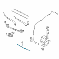 OEM 2015 Hyundai Azera Hose & Connector Assembly-Windshield Washer Diagram - 98660-3V010