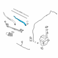 OEM Hyundai Azera Windshield Wiper Arm Assembly(Driver) Diagram - 98311-3V000