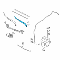 OEM 2012 Hyundai Azera Windshield Wiper Arm Assembly(Driver) Diagram - 98311-3V000