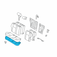 OEM 2011 Toyota Corolla Seat Cushion Pad Diagram - 71503-02150