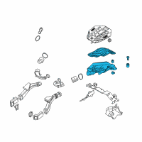 OEM 2014 BMW 550i GT xDrive Intake Silencer Diagram - 13-71-7-601-905