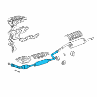 OEM Toyota Echo Front Pipe Diagram - 17410-21160