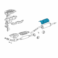 OEM 2005 Toyota Echo Heat Shield Diagram - 58327-52031