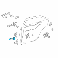 OEM 2016 Toyota Camry Check Assembly, Rear Door Diagram - 68630-06083