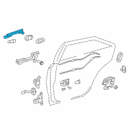 OEM 2017 Toyota Corolla iM Handle, Outside Diagram - 69211-06090-A1