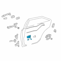 OEM 2017 Toyota Camry Handle, Inside Diagram - 69206-0E030-A0