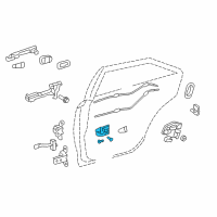 OEM 2015 Toyota Camry Handle, Inside Diagram - 69206-0E030-A0