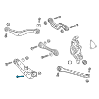 OEM 2016 Chevrolet Camaro Lower Control Arm Outer Bolt Diagram - 11611841