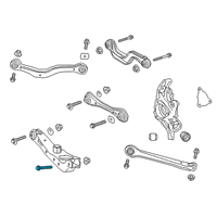 OEM 2018 Chevrolet Traverse Lower Control Arm Outer Bolt Diagram - 11611841