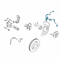 OEM 2010 Kia Soul Sensor Assembly-Abs Front Wheel Diagram - 956702K000