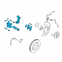 OEM 2012 Kia Soul Front Brake Assembly, Right Diagram - 581302K500