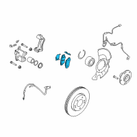 OEM 2012 Kia Soul Pad Kit-Front Disc Diagram - 581012KA51