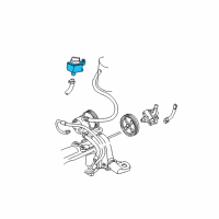 OEM Dodge Grand Caravan Reservoir-Power Steering Fluid Diagram - 4743012AA