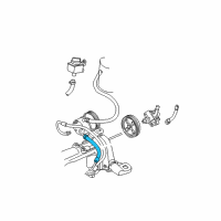 OEM 2002 Dodge Caravan Hose-Power Steering Return Diagram - 4743900AB