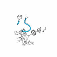 OEM 2003 Dodge Caravan Line-Power Steering Reservoir Diagram - 4743011AC