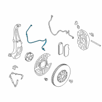 OEM 2011 BMW 535i Front Abs Wheel Speed Sensor Diagram - 34-52-6-853-859