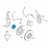 OEM 2016 BMW M5 Wheel Hub With Bearing, Front Diagram - 31-20-2-286-606