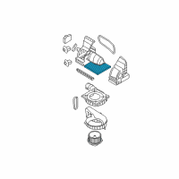 OEM 2008 Hyundai Accent Air Filter Diagram - 08790-1E000-A