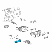 OEM 2002 Toyota Echo Dash Control Unit Diagram - 55910-52010