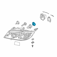 OEM 2018 BMW X3 Bulb Socket, Turn Indicator Diagram - 63-11-7-182-521