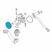 OEM BMW M2 Pulley Diagram - 11-51-7-848-523