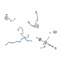 OEM 2007 Hyundai Azera Tube & Hose Assembly-Return Diagram - 57560-3K000
