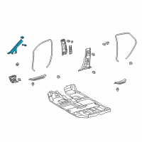 OEM Lexus RX350 GARNISH Assembly, Front Pillar Diagram - 62210-0E081-A0