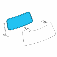 OEM 2018 GMC Yukon XL Glass Weatherstrip Diagram - 20963245