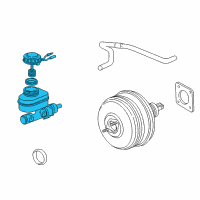 OEM 2002 Acura MDX Master Cylinder Assembly (26.99Mmcv) Diagram - 46100-S0X-013