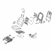 OEM 2018 Hyundai Kona Switch Assembly-Power FR Seat LH Diagram - 88540-F2100