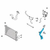 OEM 2019 Lexus UX250h Hose, Radiator Diagram - 16571-24070