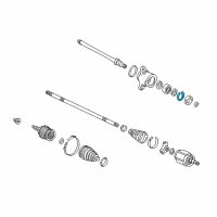 OEM Acura Legend Circlip (Inner) (64MM) Diagram - 91055-SA7-000