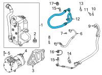 OEM BMW X3 SUCTION PIPE EVAPORATOR-COMP Diagram - 64-53-9-354-546